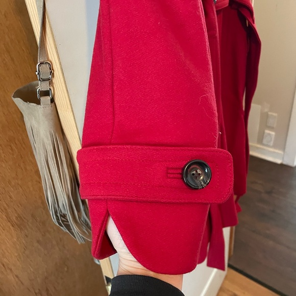 Red wool coat - Picture 5 of 6